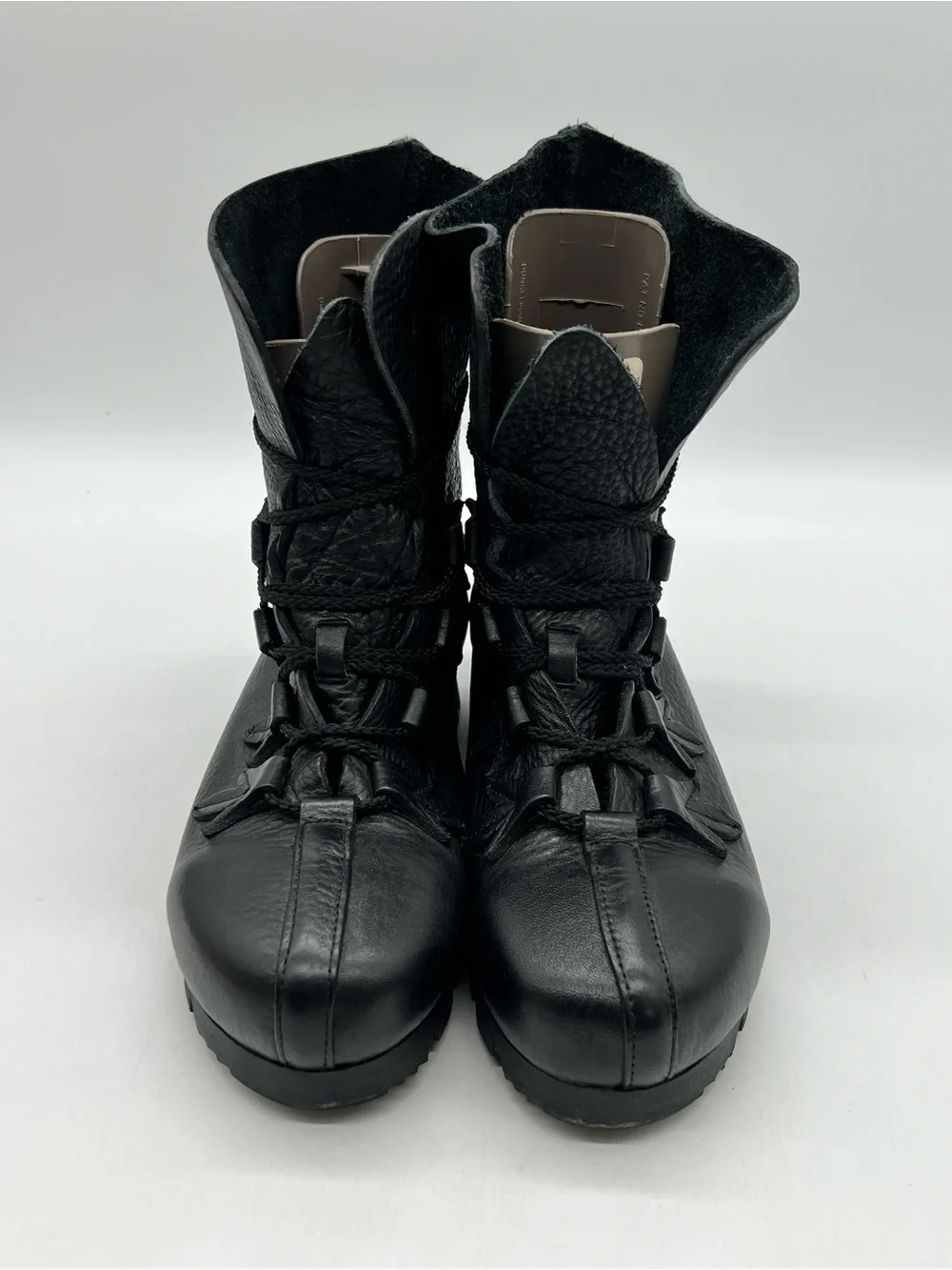 Son of Sandlar James Boot Black Leather Men's Size 45 US 12 Ankle Lace Up Boots.